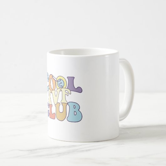 Cool IVF Club IVF Mam Pap Transfer Dag Surrogate Koffiemok (Voorkant rechts)