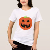 Cool Jack o'Lantern Tri-Blend Shirt (Voorkant)