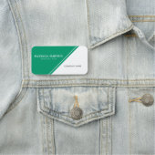 Cool Jade Green in combinatie met helder wit: fris Naamplaatje (In situ)