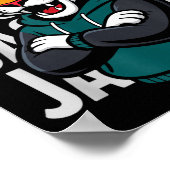 Cool Jaguar Geschenk voor mannen vrouwen jongens m Poster (Hoek)