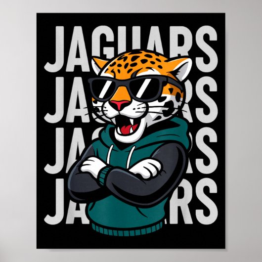 Cool Jaguar Geschenk voor mannen vrouwen jongens m Poster (Voorkant)