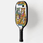 Cool Jaguar Oerwoud Katten Abstract Pickleball Paddle (Links)