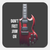 Cool Jam Teacher Vierkante Sticker (Voorkant)