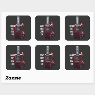 Cool Jam Teacher Vierkante Sticker