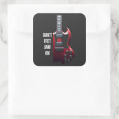 Cool Jam Teacher Vierkante Sticker (Tas)