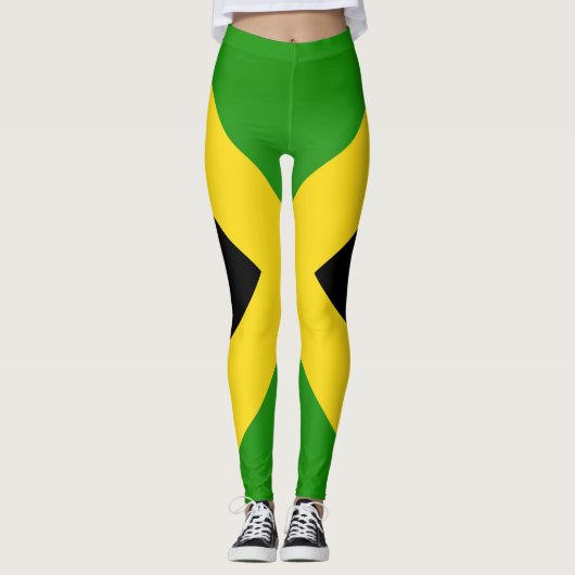 Cool Jamaica Flag Mode Leggings (Voorkant)