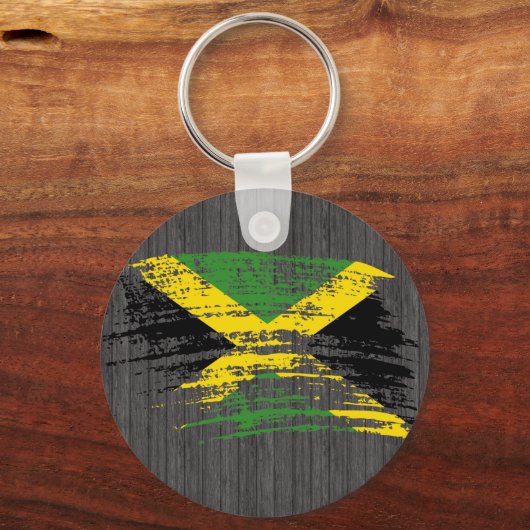 Cool Jamaicaans vlaggenontwerp Sleutelhanger (Voorkant)