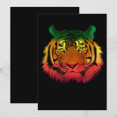 Cool Jamaican Tiger Flag Kaart (Voorkant / Achterkant)