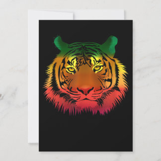 Cool Jamaican Tiger Flag Kaart