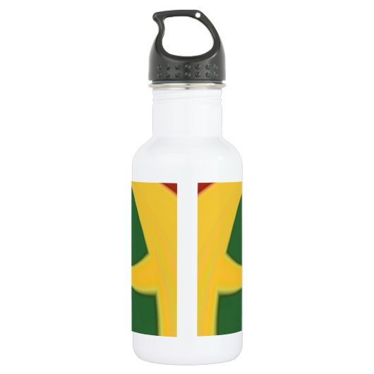 Cool Jamaica's Rasta-kleuren Waterfles (Achterkant)