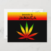 Cool Jammin in Jamaica Reggae Rasta Briefkaart (Voorkant / Achterkant)