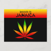 Cool Jammin in Jamaica Reggae Rasta Briefkaart