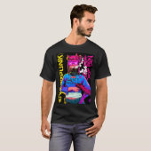 Cool Japanese Cyberpunk Girl Vaporwave Urban Style T-shirt (Voorkant volledig)