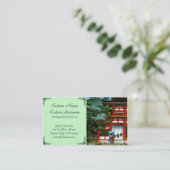 Cool japanese Kasuga Shrine Nara Kawase Business Visitekaartje (Staand voorkant)