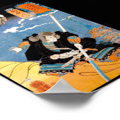 Cool japanese legendarische held: krijger samurai  poster (Hoek)