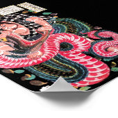 Cool japanese Legendary Hero Warrior Snake Fight Poster (Hoek)