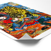 Cool japanese Legendary Hero Warrior Tiger Fight Poster (Hoek)