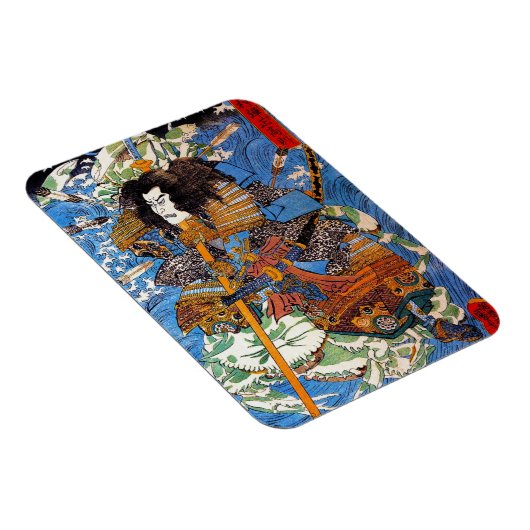 Cool japanese Legendary Samurai Sanin Warrior art Magneet (Rechterzijde)