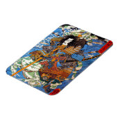 Cool japanese Legendary Samurai Sanin Warrior art Magneet (Linkerzijde)