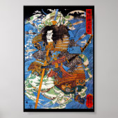 Cool japanese Legendary Samurai Sanin Warrior art Poster (Voorkant)