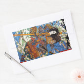 Cool japanese Legendary Samurai Sanin Warrior art Rechthoekige Sticker (Envelop)