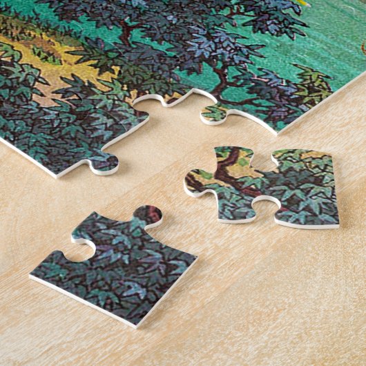Cool japanese Ueno Shinobazu Pond Tsuchiya Koitsu Legpuzzel (Zijkant)