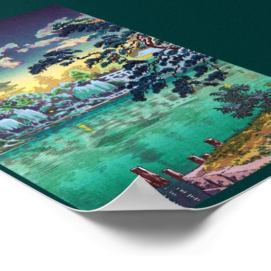 Cool japanese Ueno Shinobazu Pond Tsuchiya Koitsu Poster (Hoek)