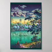 Cool japanese Ueno Shinobazu Pond Tsuchiya Koitsu Poster (Voorkant)