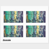 Cool japanese Ueno Shinobazu Pond Tsuchiya Koitsu Rechthoekige Sticker (Vel)