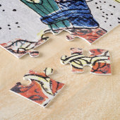 Cool japanese ukiyo-e legendarische strijder samur legpuzzel (Zijkant)