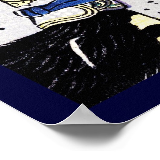 Cool japanese ukiyo-e legendarische strijder samur poster (Hoek)