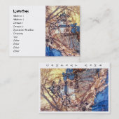 Cool japanese Yoshida Hirosaki Castle hanga art Visitekaartje (Voorkant / Achterkant)