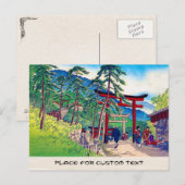 Cool japans bergtori gate, sceneratie briefkaart (Voorkant / Achterkant)