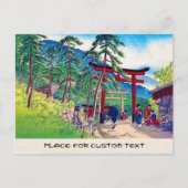 Cool japans bergtori gate, sceneratie briefkaart (Voorkant)