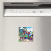 Cool japans bergtori gate, sceneratie magneet (Insitu (Vaatwasser))