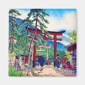 Cool japans bergtori gate, sceneratie magneet (Voorkant)