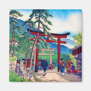 Cool japans bergtori gate, sceneratie magneet