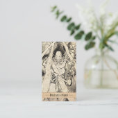Cool  japans classic demon inkt tattoo art visitekaartje (Staand voorkant)