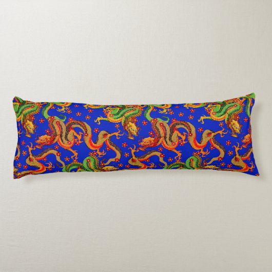 cool Japans drakenpatroon Lichaamskussen (Achterkant)