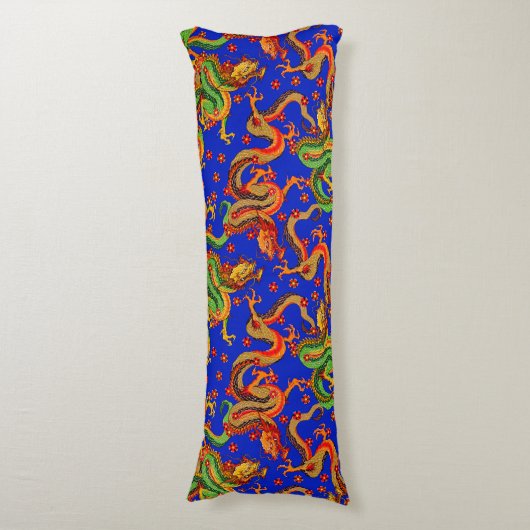 cool Japans drakenpatroon Lichaamskussen (Voorkant Verticaal)