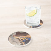 Cool Japans Ghost Woodblock Print Zandsteen Onderzetter (Zijkant)