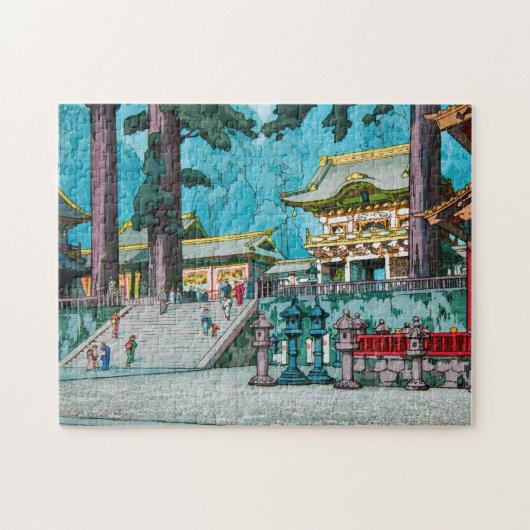 Cool japans kawase hasui tempelbos legpuzzel (Horizontaal)