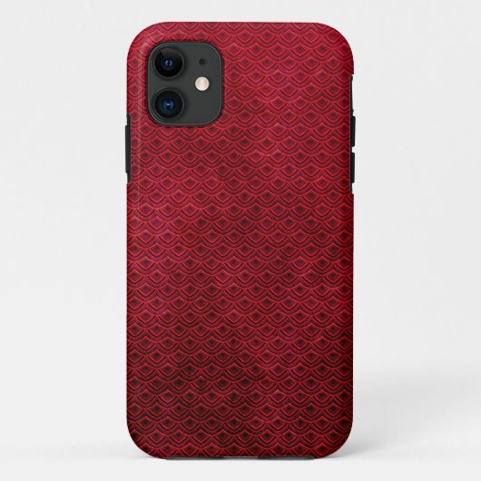 Cool japans oriental cherry Red scale Case-Mate iPhone Case (Achterkant)