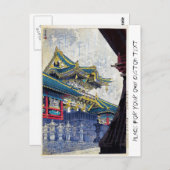 Cool Japans Shiro Kasamatsu Ancient Shrine art Briefkaart (Voorkant / Achterkant)