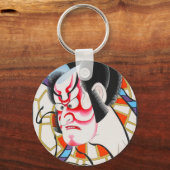 Cool japans traditioneel kabuki makeup tadamasa sleutelhanger (Voorkant)