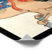 Cool-japans -ukio-e-paardenriders cavalerie poster (Hoek)