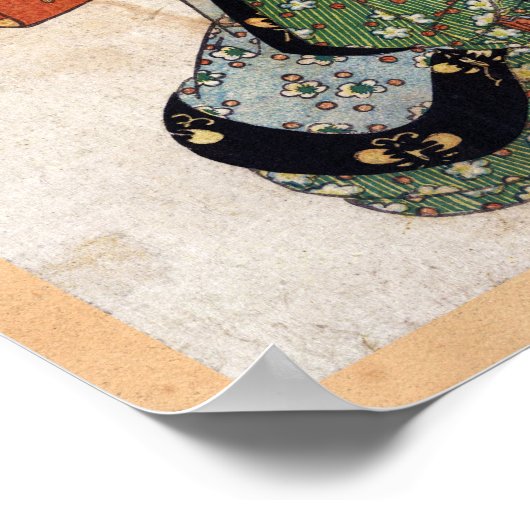 Cool japans  ukiyo-e geisha lady scroll poster (Hoek)