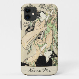 Cool japans  ukiyo-e scroll twee geishas iPhone 11 hoesje