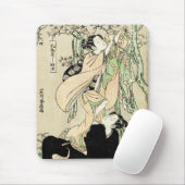 Cool japans  ukiyo-e scroll twee geishas muismat (Met muis)