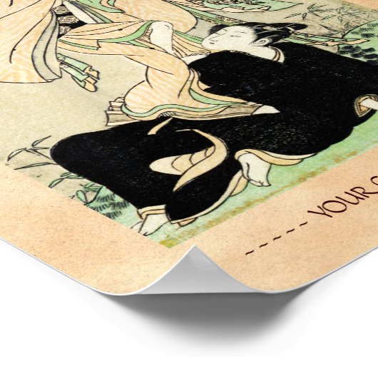 Cool japans  ukiyo-e scroll twee geishas poster (Hoek)